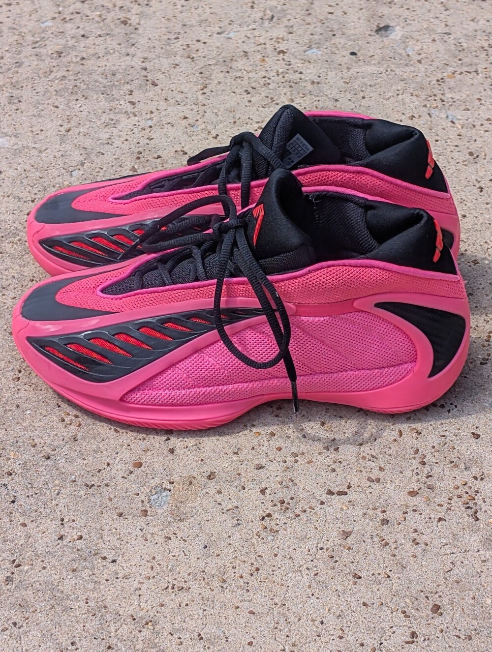 Adidas Anthony Edwards 2 J Shoes Lucid Pink/Black/Red